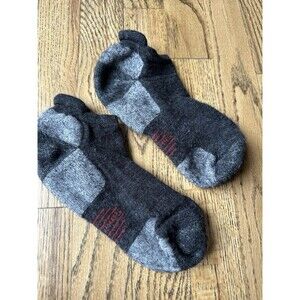 Smartwool Unisex Hiking Running Cushion Low Ankle Socks Gray Red Black